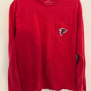 Vineyard Vines Men's Red Long Sleeve Tee